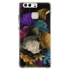 Plastové puzdro iSaprio - Dark Flowers - Huawei P9 vyobraziť