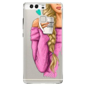 Plastové puzdro iSaprio - My Coffe and Blond Girl - Huawei P9 vyobraziť