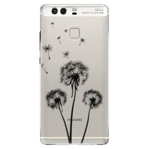 Plastové puzdro iSaprio - Three Dandelions - black - Huawei P9 vyobraziť