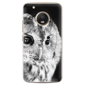 Plastové puzdro iSaprio - BW Owl - Lenovo Moto G5 Plus vyobraziť