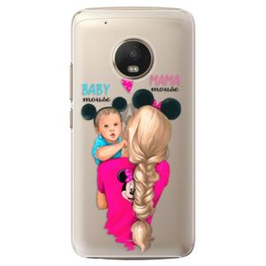Plastové puzdro iSaprio - Mama Mouse Blonde and Boy - Lenovo Moto G5 Plus vyobraziť