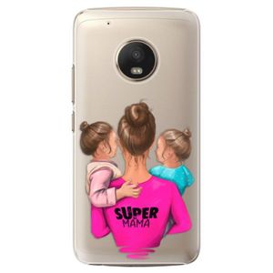 Plastové puzdro iSaprio - Super Mama - Two Girls - Lenovo Moto G5 Plus vyobraziť