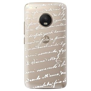 Plastové puzdro iSaprio - Handwriting 01 - white - Lenovo Moto G5 Plus vyobraziť