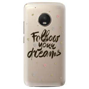 Plastové puzdro iSaprio - Follow Your Dreams - black - Lenovo Moto G5 Plus vyobraziť