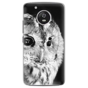 Plastové puzdro iSaprio - BW Owl - Lenovo Moto G5 vyobraziť