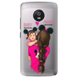 Plastové puzdro iSaprio - Mama Mouse Brunette and Girl - Lenovo Moto G5 vyobraziť