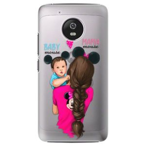 Plastové puzdro iSaprio - Mama Mouse Brunette and Boy - Lenovo Moto G5 vyobraziť