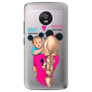 Plastové puzdro iSaprio - Mama Mouse Blonde and Boy - Lenovo Moto G5 vyobraziť