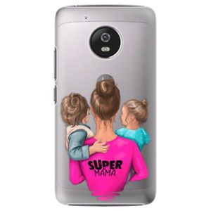 Plastové puzdro iSaprio - Super Mama - Boy and Girl - Lenovo Moto G5 vyobraziť