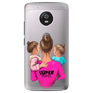 Plastové puzdro iSaprio - Super Mama - Two Girls - Lenovo Moto G5 vyobraziť