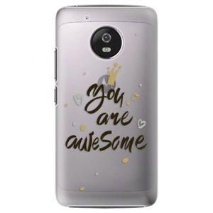 Plastové puzdro iSaprio - You Are Awesome - black - Lenovo Moto G5 vyobraziť