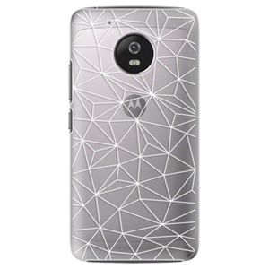 Plastové puzdro iSaprio - Abstract Triangles 03 - white - Lenovo Moto G5 vyobraziť