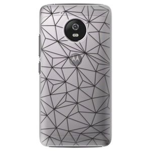 Plastové puzdro iSaprio - Abstract Triangles 03 - black - Lenovo Moto G5 vyobraziť