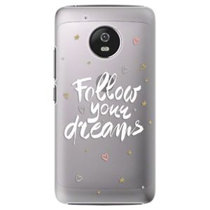 Plastové puzdro iSaprio - Follow Your Dreams - white - Lenovo Moto G5 vyobraziť