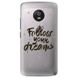 Plastové puzdro iSaprio - Follow Your Dreams - black - Lenovo Moto G5 vyobraziť
