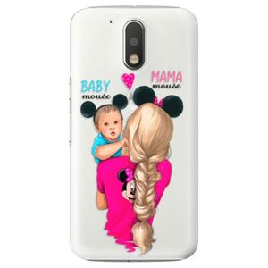 Plastové puzdro iSaprio - Mama Mouse Blonde and Boy - Lenovo Moto G4 / G4 Plus vyobraziť