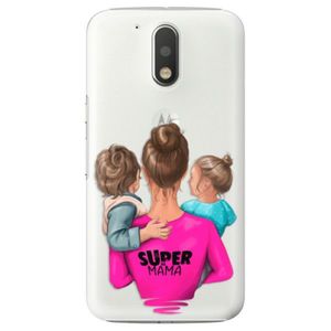 Plastové puzdro iSaprio - Super Mama - Boy and Girl - Lenovo Moto G4 / G4 Plus vyobraziť