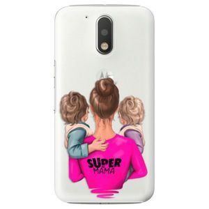 Plastové puzdro iSaprio - Super Mama - Two Boys - Lenovo Moto G4 / G4 Plus vyobraziť