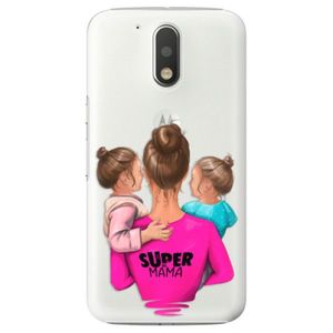 Plastové puzdro iSaprio - Super Mama - Two Girls - Lenovo Moto G4 / G4 Plus vyobraziť