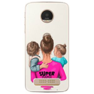 Plastové puzdro iSaprio - Super Mama - Boy and Girl - Lenovo Moto Z Play vyobraziť