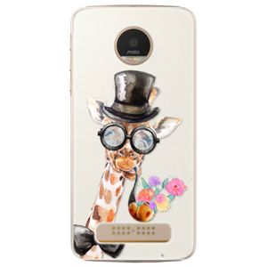 Plastové puzdro iSaprio - Sir Giraffe - Lenovo Moto Z Play vyobraziť