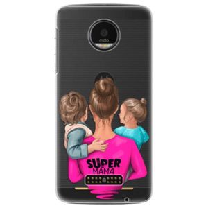 Plastové puzdro iSaprio - Super Mama - Boy and Girl - Lenovo Moto Z vyobraziť