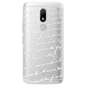 Plastové puzdro iSaprio - Handwriting 01 - white - Lenovo Moto M vyobraziť
