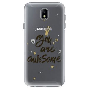 Plastové puzdro iSaprio - You Are Awesome - black - Samsung Galaxy J7 2017 vyobraziť