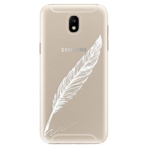 Plastové puzdro iSaprio - Writing By Feather - white - Samsung Galaxy J5 2017 vyobraziť