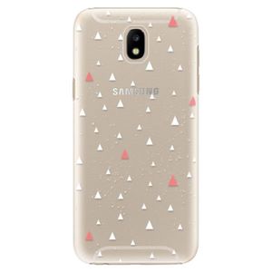 Plastové puzdro iSaprio - Abstract Triangles 02 - white - Samsung Galaxy J5 2017 vyobraziť