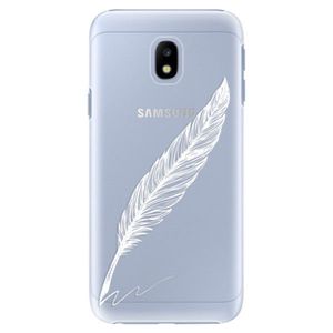 Plastové puzdro iSaprio - Writing By Feather - white - Samsung Galaxy J3 2017 vyobraziť