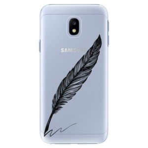 Plastové puzdro iSaprio - Writing By Feather - black - Samsung Galaxy J3 2017 vyobraziť