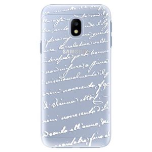 Plastové puzdro iSaprio - Handwriting 01 - white - Samsung Galaxy J3 2017 vyobraziť