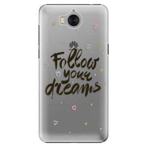 Plastové puzdro iSaprio - Follow Your Dreams - black - Huawei Y5 2017 / Y6 2017 vyobraziť