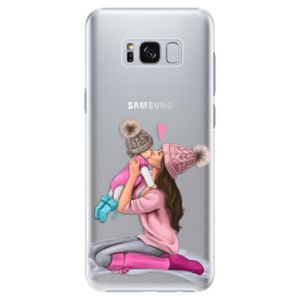 Plastové puzdro iSaprio - Kissing Mom - Brunette and Girl - Samsung Galaxy S8 Plus vyobraziť