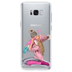 Plastové puzdro iSaprio - Kissing Mom - Blond and Girl - Samsung Galaxy S8 Plus vyobraziť