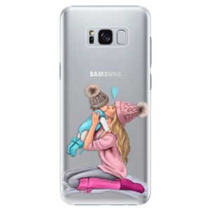Plastové puzdro iSaprio - Kissing Mom - Blond and Boy - Samsung Galaxy S8 Plus vyobraziť