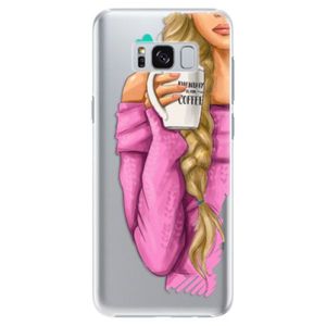 Plastové puzdro iSaprio - My Coffe and Blond Girl - Samsung Galaxy S8 Plus vyobraziť