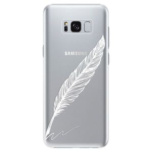 Plastové puzdro iSaprio - Writing By Feather - white - Samsung Galaxy S8 Plus vyobraziť