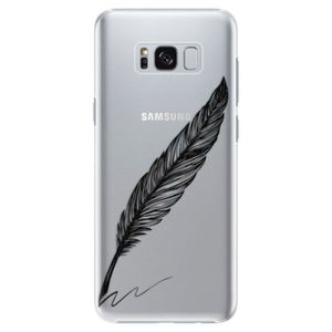 Plastové puzdro iSaprio - Writing By Feather - black - Samsung Galaxy S8 Plus vyobraziť