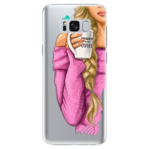 Plastové puzdro iSaprio - My Coffe and Blond Girl - Samsung Galaxy S8 vyobraziť