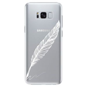Plastové puzdro iSaprio - Writing By Feather - white - Samsung Galaxy S8 vyobraziť