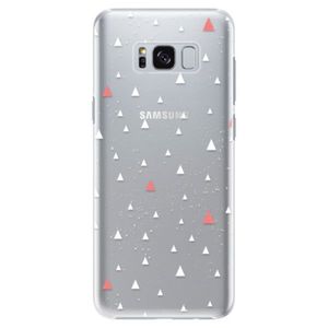 Plastové puzdro iSaprio - Abstract Triangles 02 - white - Samsung Galaxy S8 vyobraziť
