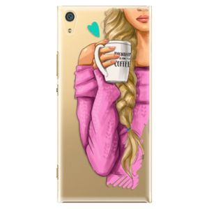 Plastové puzdro iSaprio - My Coffe and Blond Girl - Sony Xperia XA1 Ultra vyobraziť
