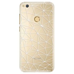 Plastové puzdro iSaprio - Abstract Triangles 03 - white - Huawei Honor 8 Lite vyobraziť