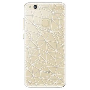 Plastové puzdro iSaprio - Abstract Triangles 03 - white - Huawei P10 Lite vyobraziť