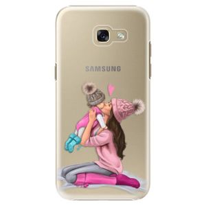 Plastové puzdro iSaprio - Kissing Mom - Brunette and Girl - Samsung Galaxy A5 2017 vyobraziť