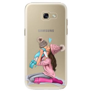 Plastové puzdro iSaprio - Kissing Mom - Brunette and Boy - Samsung Galaxy A5 2017 vyobraziť