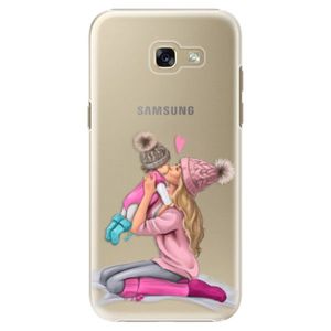 Plastové puzdro iSaprio - Kissing Mom - Blond and Girl - Samsung Galaxy A5 2017 vyobraziť