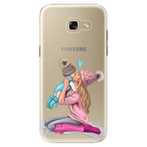 Plastové puzdro iSaprio - Kissing Mom - Blond and Boy - Samsung Galaxy A5 2017 vyobraziť